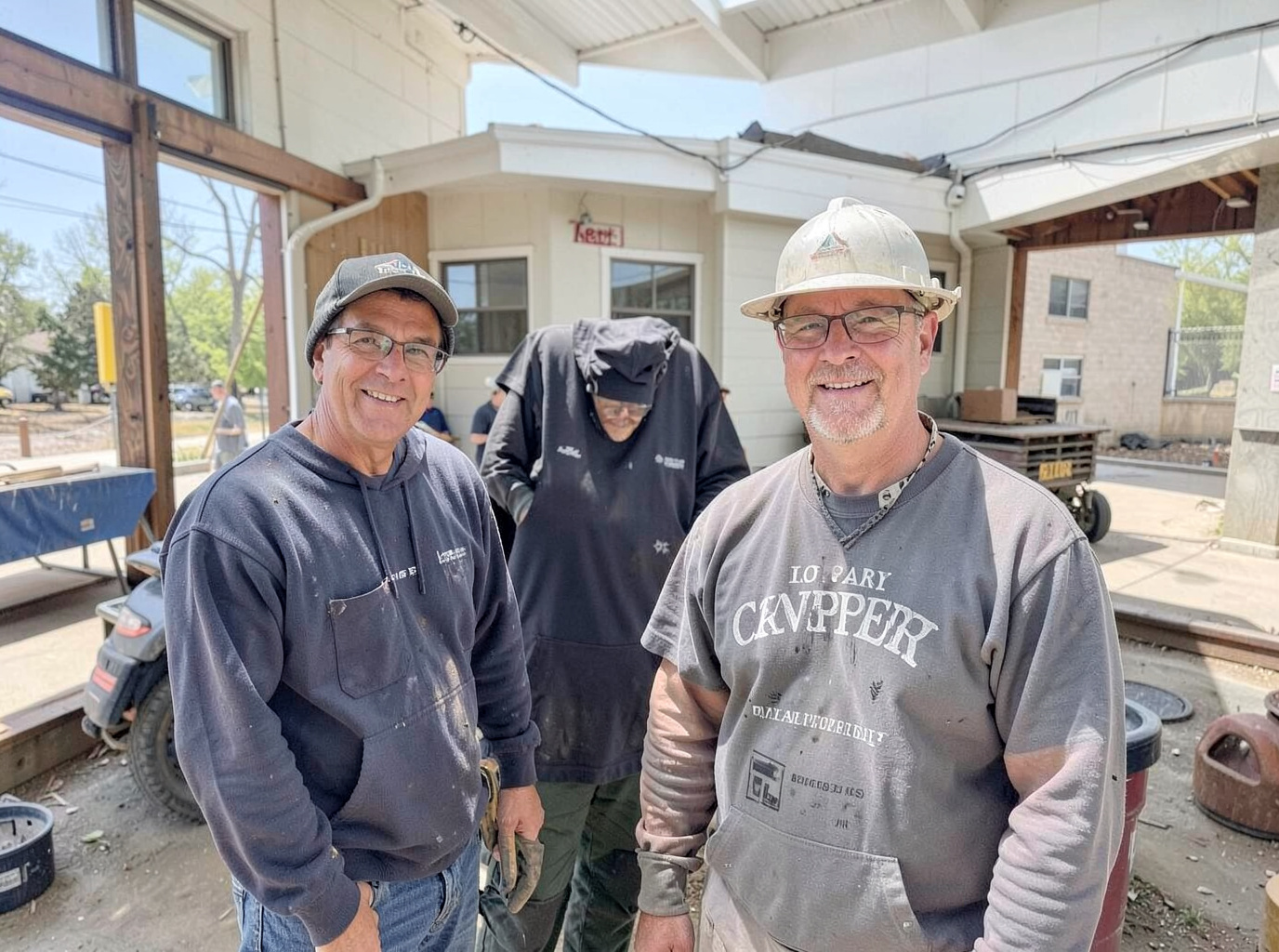 The Roofing Contractor Casper team at work in Casper