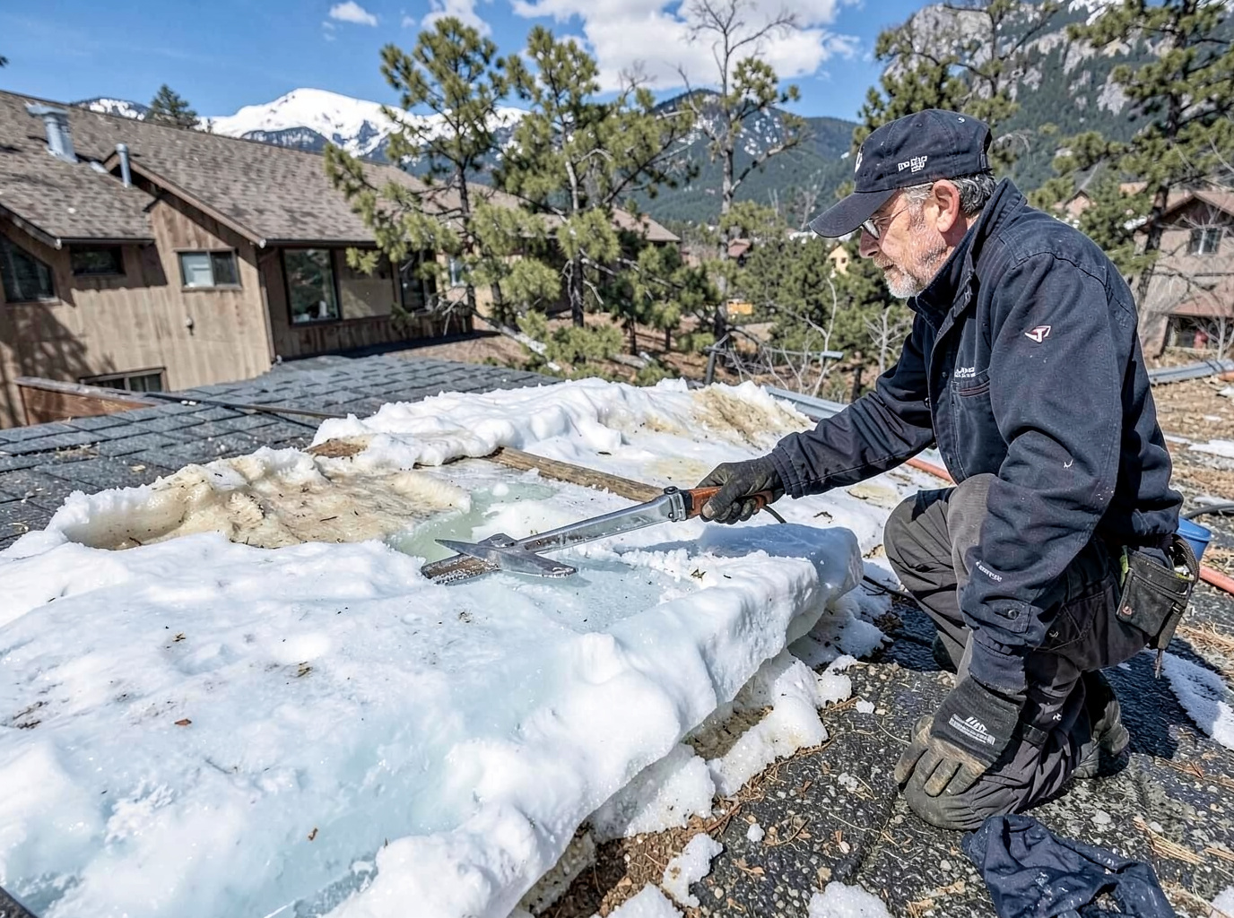 Ice Dam Roof Repair in Casper