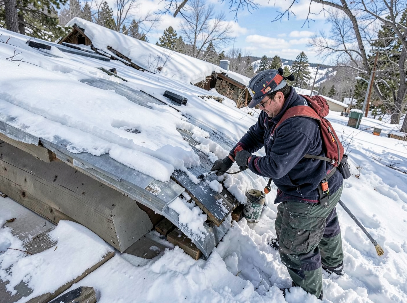 Snow And Ice Roof Damage Repair in Casper